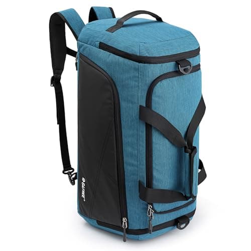 G4Free 3-in-1 Gym Duffle Bag Men Women, 45L Waterproof Sports Bag Backpack with Wet Pocket & Shoes Compartment, Travel Weekender Overnight Duffel Bag
