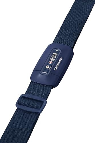 Samsonite TA Revolution – Luggage strap with TSA lock, adjustable 50mm, sturdy click buckle, secure luggage strap for travel, blue (Midnight Blue) — view 5