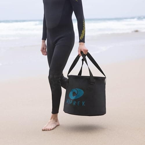 Osprey Wetsuit Changing Bucket, 50L Waterproof Collapsible Bucket with Carry Handles & Foam Base for Surfing, Swimming, Kayaking — view 3