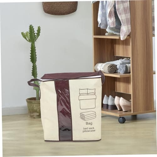 Alipis Large Nonwoven Clothes Storage Bag Zippered Foldable Rectangular — view 5