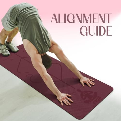 Yogii Non-Slip 6mm TPE Yoga Mat with Alignment Guides — view 4
