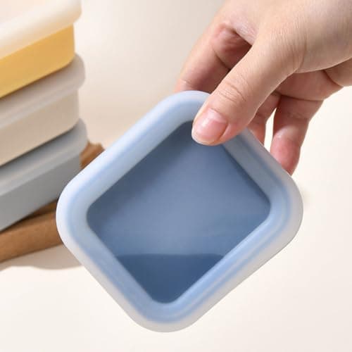 Travel-Friendly Silicone Soap Container with Drain, E S SIZE, E S SIZE — view 4