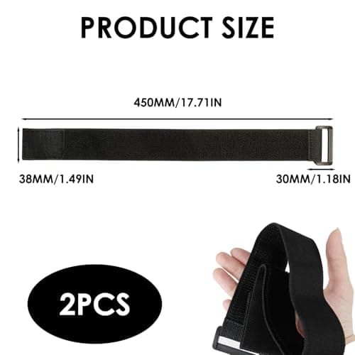 2-Pack Adjustable Elastic Tie Down Straps Quick Release Buckles — view 2