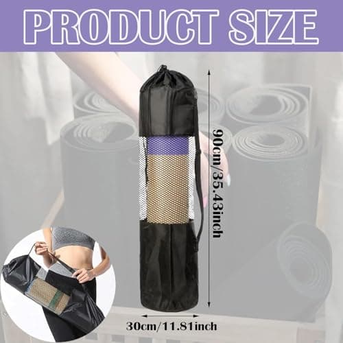 Zodazoqa Waterproof Yoga Mat Carry Bag with Adjustable Strap — view 2