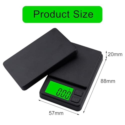 GeekerChip Precision Scales 0.01 g/1000 g, Digital Kitchen Scale, Portable Pocket Scale, Multifunctional Pocket Scale, Gram Scale, with LCD Display, for Food, Jewellery, Medicine, Laboratory, Coffee — view 2