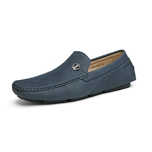 Bruno Marc Men's Driving Loafers Slip-on Shoes,Size 9.5,Navy,3251314