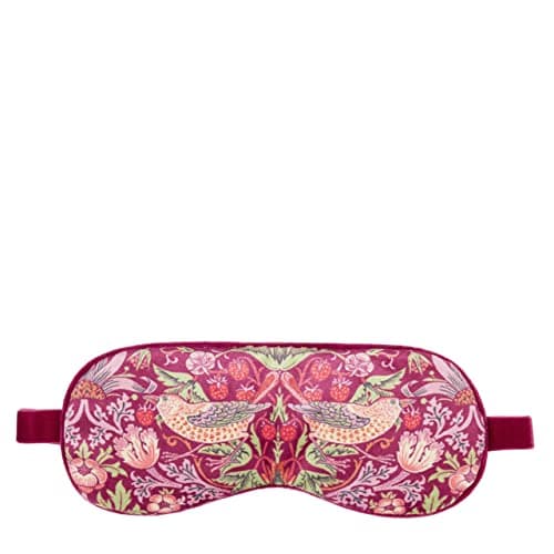 William Morris At Home Sleep Eye Mask, Dried Lavender, Velvet Straps — view 2