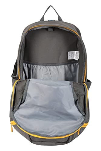 Mountain Warehouse Pace 30L Rucksack - Hydration Compatible Backpack, Airflow Back System Rucksack, Packaway Rain Cover - For Travelling, Camping, Hiking Grey — view 4