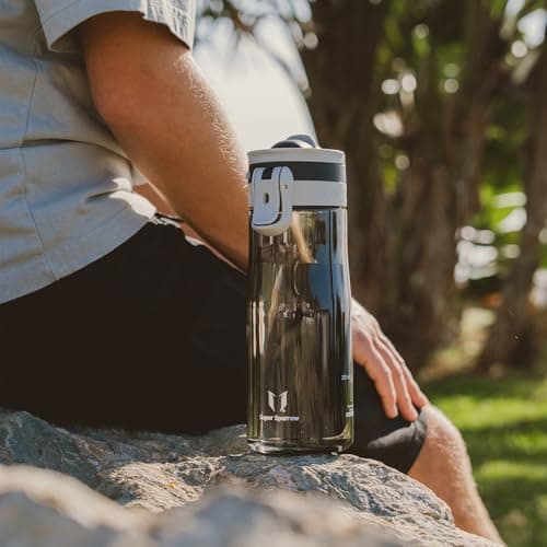Super Sparrow Water Bottle 750ml - One-Tap TouchGulp Bottle - Non-Toxic BPA Free - Lightweight & Sustainable Tritan Water Bottles for Sports, Travel, Outdoors — view 4