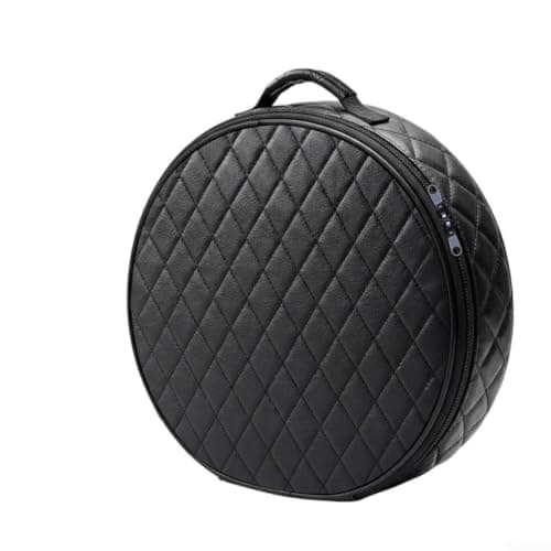 Large Capacity EV Cable Organizer Bag Wearproof Black(Leather Black Circle)