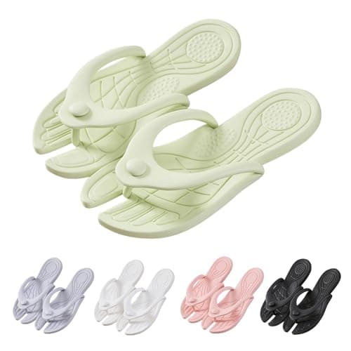 indoor slippers women,Foldable Flip Flops Womens Travel Shower Home Bathroom Shoes Lightweight Folding Slides Sandals Portable Hotel Spa Indoor Pool Slipper Waterproof Quick Drying Beach Slippers