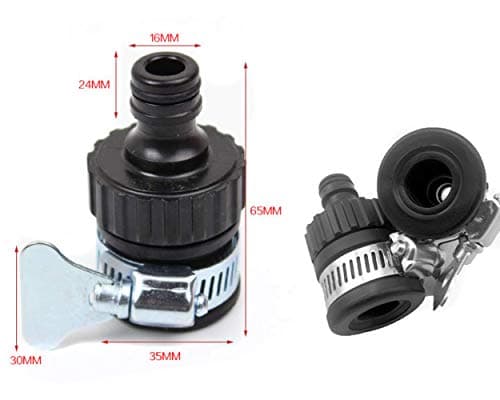 ZhiheHui 2 pcs 16 mm Universal Tap Connector Adapter Mixer Kitchen Garden Hose Fitting Clamp — view 4