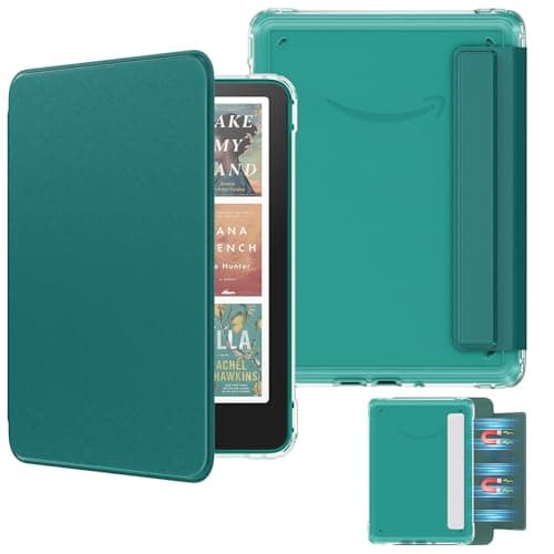 MoKo Magnetic Case for 7" Kindle Paperwhite 12th Gen& Colorsoft,Jade Green