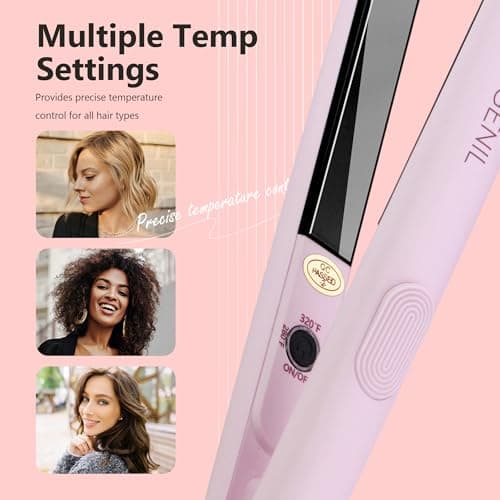ANGENIL Ultra Mini Hair straighteners for Women, Small Flat Iron 1.8cm Size — view 5