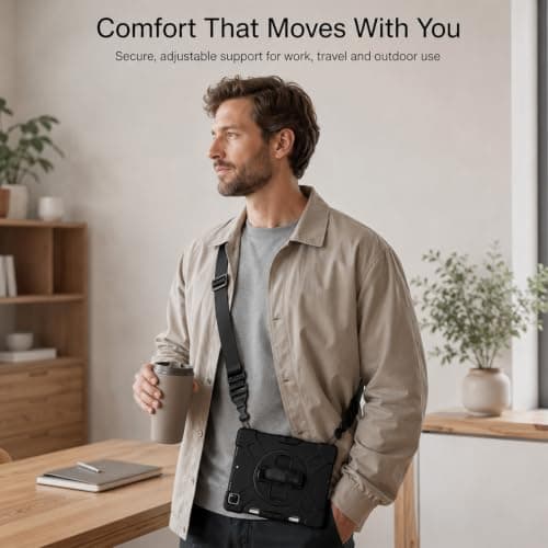 Black Adjustable Nylon Shoulder Strap Quick Release for Camera Binoculars — view 6