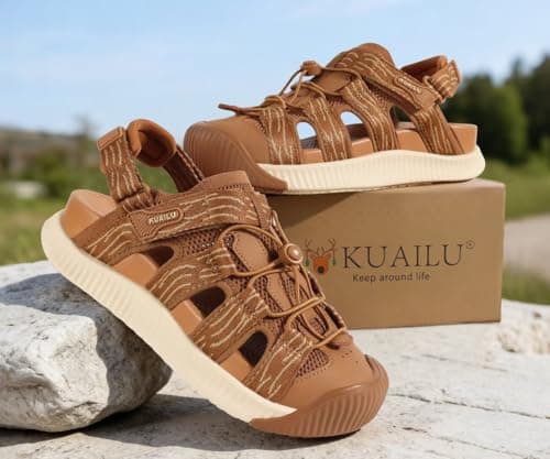 KuaiLu Orthopedic Closed Toe Sandals For Womens Athletic Outdoor Walking — view 2