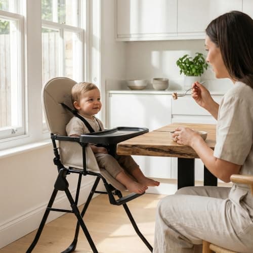 Red Kite Feed Me Fold Highchair - Truffle — view 6