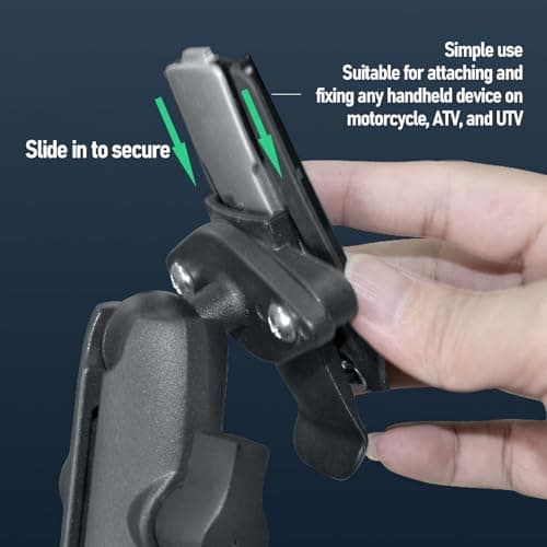 VGEBY Motorcycle GPS Mount with 1 Inch Ball, Nylon Black (Stand Kit A) — view 5