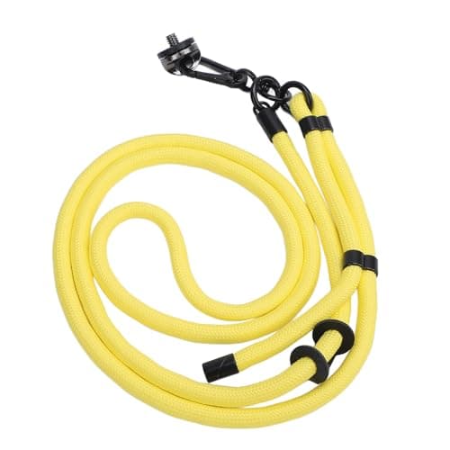 LIYJTK Action Camera Lanyard Adjustable Quick Release Anti Lost Rope for Pocket 3, Action 5, ONE X4 Adjustable Strap (Yellow) — view 4