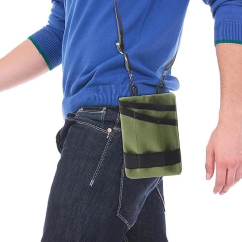 Ieron Small EDC Pocket Pouch,Waxed Canvas EDC Organiser Pouch Small Tool Pouch with 5 Pockets,Small Multi Tool Pocket Organiser for Flashlight Multi Tools Pen Notebook — view 6
