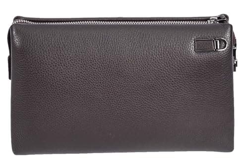 Mens Real Leather Wrist Bag Lockable Clutch Organiser Travel Pouch Thames (Brown) — view 4