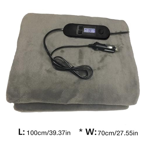 Car Heated Blanket - 12V Fleece Throw, Soft Warm Electric Blanket — view 6