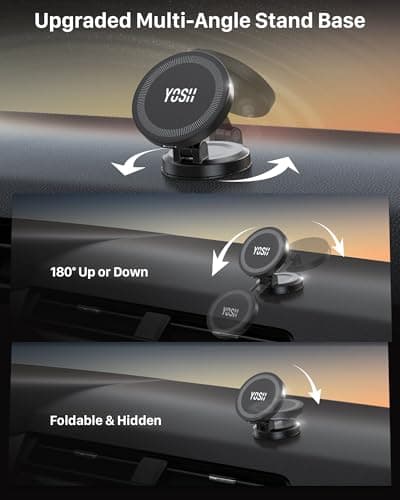 YOSH for Magsafe Car Mount Charger, 15W Wireless Car Charger for Dashboard — view 5