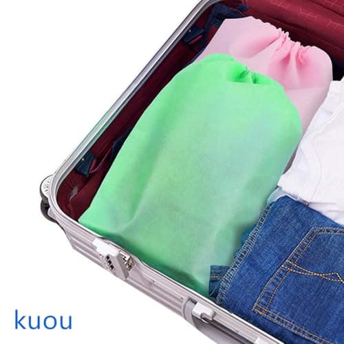 5 Pcs Drawstring Shoe Bags, Portable 40 x 30 cm Travel Storage Pouches — view 6