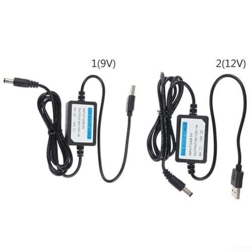 Portable USB Power Step-Up Cable 5V to 12V Converter for Wireless Router - Stable 1A Output Cord for Baby Monitor CCTV Camera(5V to 9V) — view 4