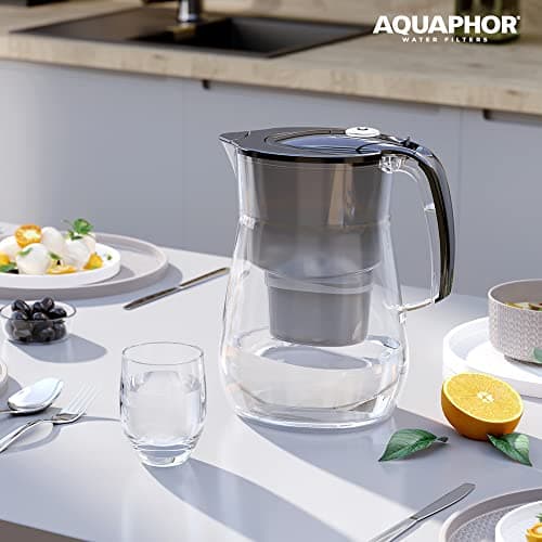 AQUAPHOR Water Filter Jug Onyx Black 4.2L with 3 x Maxfor+ Cartridges — view 3