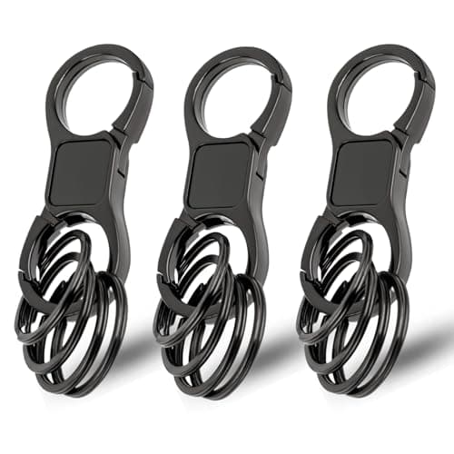 HEZUNHZ Key Organiser Keyring Quick Release Key Chain for Car Keys - 3 Pcs