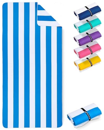 Fit-Flip Beach Towel Microfibre - Large Quick Dry Towels - Sand Free