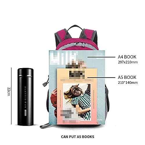 Bseash 10L Small Hiking Backpack for Kids Ages 3-6 Girls Boys Under 4 feet, Mini Waterproof Outdoor Sport Travel Camping Daypack (Rose Red) — view 3
