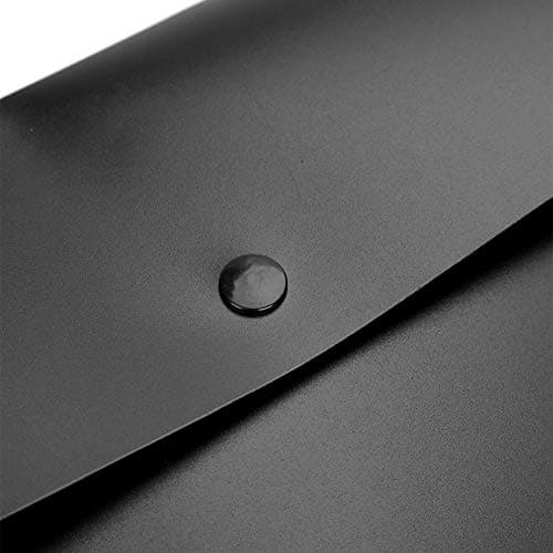 10Pcs Plastic Wallets A4 Black Folders Document Popper Files Wallets with Button Flat File Holder Document Paperwork Storage Portfolio Envelope Paper Bag File Organizer for Office School Home — view 6