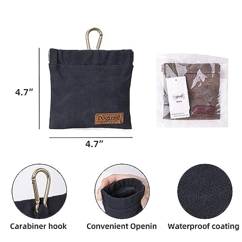 Duuclume Dog Treat Bag, Puppy Dog Training Pouch Hands-Free Walking Dog Treat Pouch, Includes Carabiner, for Pet Puppy Travel or Outdoor Use (Navy) — view 6