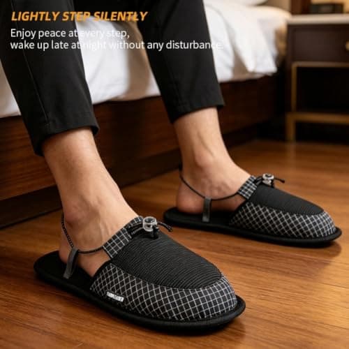 Ultralight Foldable Slippers Quick-Dry Nylon Travel(purple XL) — view 2