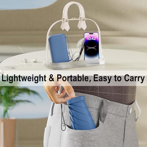 Copulan Mini Travel Umbrella, UPF 50+ Compact Fits in Purse — view 3