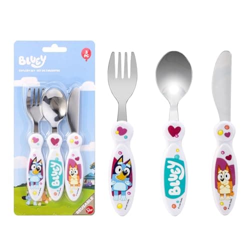 Bluey Kids 3 Piece Cutlery Set – Includes Knife, Fork and Spoon — view 4