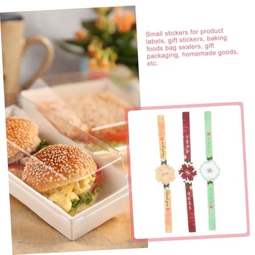 Mooncake Packaging Sticker Labels 30 Sheets White Card PVC Seal — view 2
