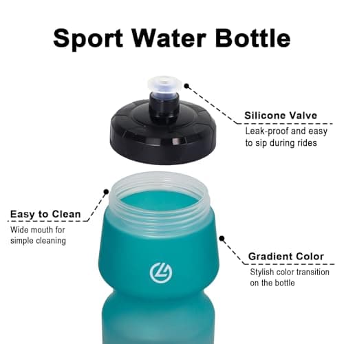 GLEKGLEK Squeeze Sports Bottle 750ml, Leakproof Drinks Bottle, BPA Free — view 4