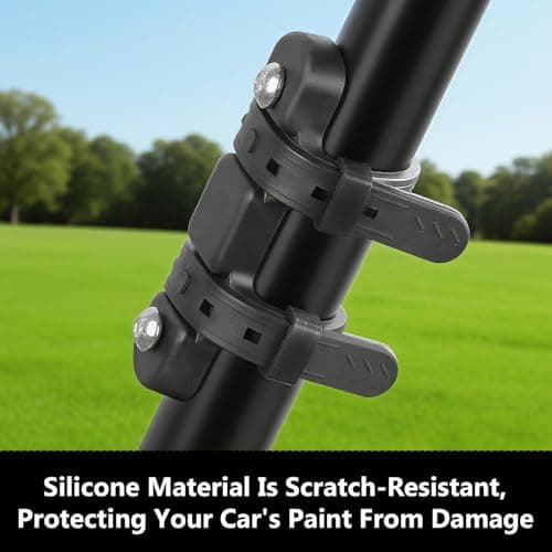 Silicone Bike Bottle Cage Mounting Base Universal Bicycle Water Bottle Holder Strap | Lightweight Durable Drink Cage Adapter for Mountain Road & Commuter Bikes | Easy Install Anti-Slip Grip (Black) — view 6