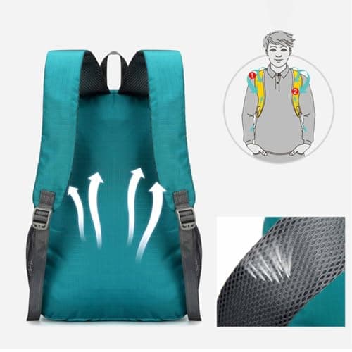 Outdoor Sports Backpack Lightweight Travel Daypack for Men Women,Durable & Lightweight | Multi-Compartment | Breathable Mesh | Ideal for Hiking, Camping & Daily Commute — view 3