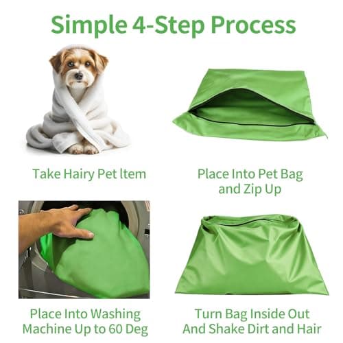 Pet Laundry Bag, Large Pet Laundry Bag with Zipper Stops Pet Hair Blocking theWashing Machine Jumbo Size Wash Bag ldeal For Dog Cat Horse Guinea Pig — view 4