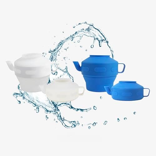 Collapsible Portable LooBud Travel Bidet, Bodna, Lota, Shatafa - 1L (Blue, One Size)