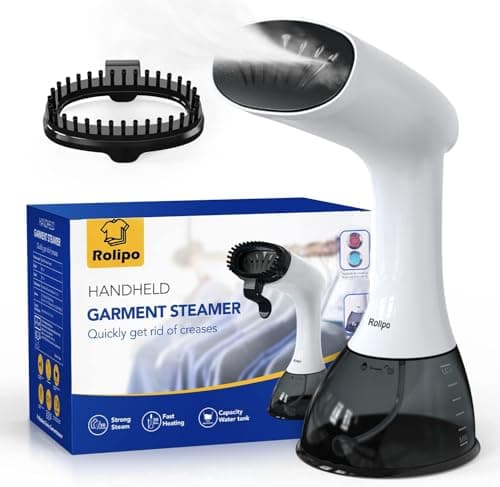 Rolipo Handheld Clothes Steamer, 1640W 30g/min Steam, 400ml Water Tank
