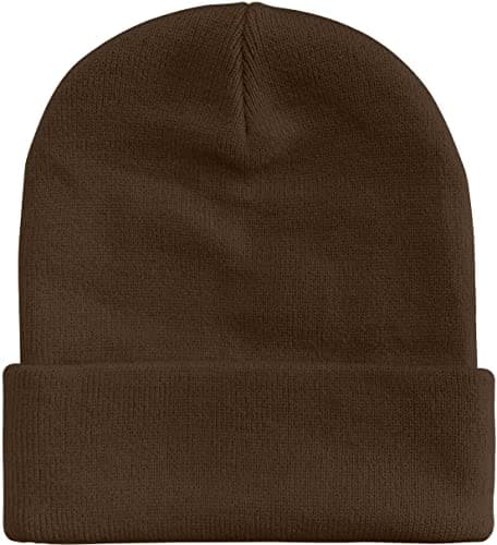 ATNKE LED Lighted Beanie Cap,USB Rechargeable 4 LED Red and Blue Glow Flashing Running Headlamp Hat Winter Warm Gifts for Men and Women/Coffee — view 4