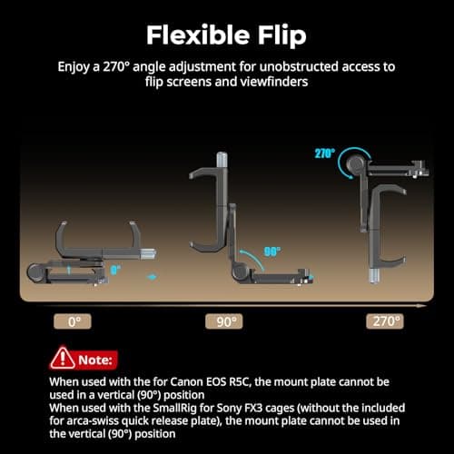 SMALLRIG Power Banks Mount Plate Kit, Power Bank Holder with Double Quick Release Plate for Arca-Swiss, Aluminum Alloy Adjustable Powerbank Mount Plate for Mirrorless Camera and Power Banks - 4695 — view 3