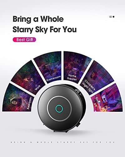 SUPPOU LED WiFi Galaxy Projector, Smart Night Light Kids Adults 3D Star Projector Light with RGB Adjustment/Voice Control/WiFi/Timer Compatible Alexa Google Assistant for Room Decor — view 6