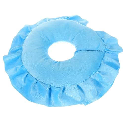 Zerodeko Spa Massage Face down Pillow, Blue Cloth U-Shaped Neck Support