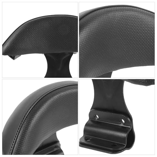 Motorcycle Seat Back Rest, Black Iron Bicycle Back Cushion — view 6